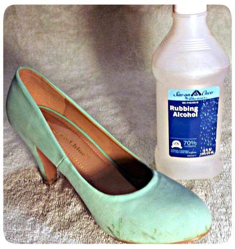 clean suede shoes rubbing alcohol   true