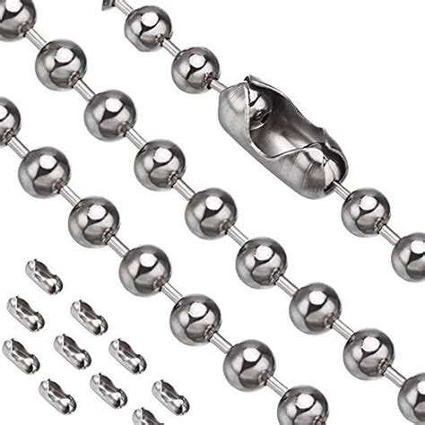 pull chain  feet stainless steel bead chain rustproof great pulling force  size mm