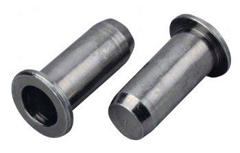 large flange head closed  nutserts fs steel  bodied