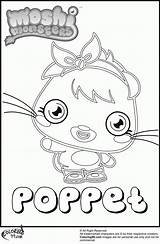 Moshi Pages Coloring Monsters Poppet Monster Print Colouring Library Color Comments So Coloringhome sketch template