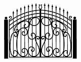Gates Drawings Gate Drawing Iron Wooden Hand sketch template