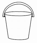 Bucket Coloring Clipart Beach Outline Drawing Printable Pail Template Pages Clip Templates Sand Water Buckets Filler Bulletin Sheet Sketch Kids sketch template