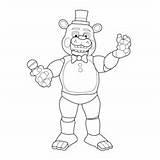 Freddy Lefty Withered Coloringpages101 sketch template