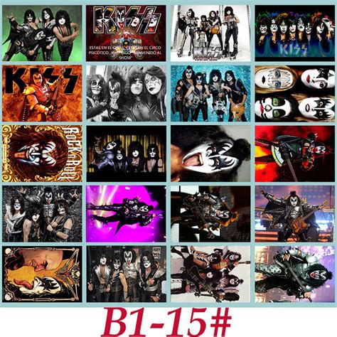 B1 15 Kiss Classic Series Sticker 20 Pcs Pvc Laptop Sticker Collection