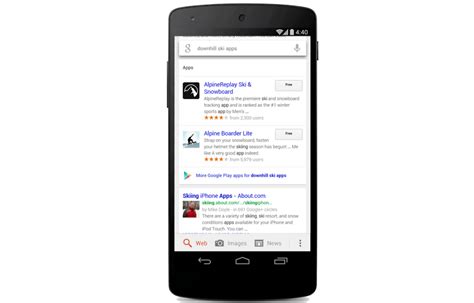 google updates search begins  intertwine  relevant apps