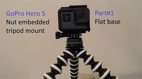 printed gopro hero tripod mount part flat base youtube