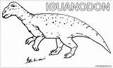 Iguanodon Pages Coloring Coloringpagesonly Dinosaurs Color sketch template