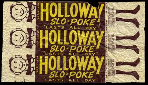 holloway slo poke bowtie guy candy wrapper  flickr