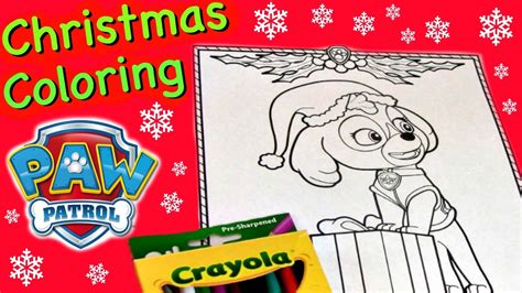 view skye paw patrol christmas coloring pages pics colorist