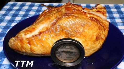 how to cook a turkey breast half in the oven youtube