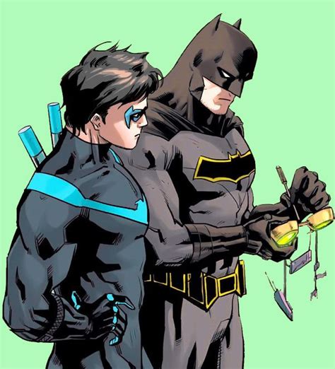 Nightwing And Batman Dick Grayson And Bruce Wayne