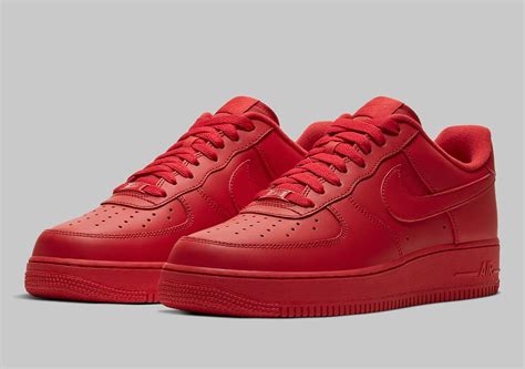 nike air force  university red cw  release info sneakernewscom
