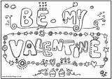 Coloring Valentine Valentines Pages Printable Colouring Happy Cards Kids Sheets Candy Print Doll Card Color Ag Girl American Getcoloringpages Printables sketch template