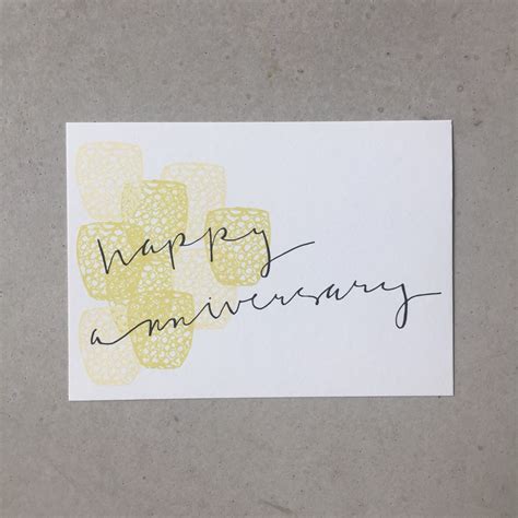 hand drawn anniversary card