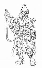 Trooper Arc Sketch Clone Deviantart Drawings sketch template