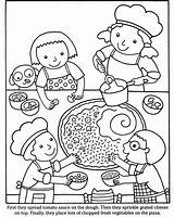 Dover Masterchef Einfärben Malbuch Autismus Lebensmittelfarbe Aktivitäten Ladenbau sketch template