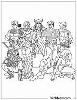 Avengers Hawkeye Verbnow sketch template