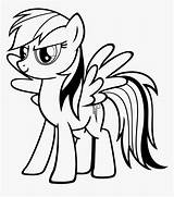 Coloring Pages Pony Little Rainbow Dash Printable Kindpng sketch template