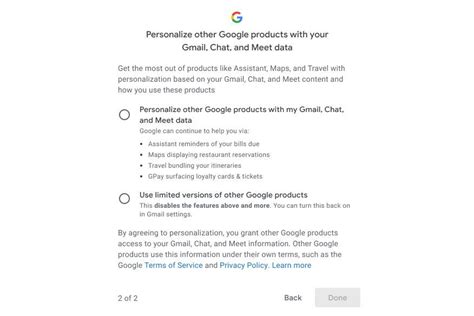 google     opt   gmails data hungry smart features