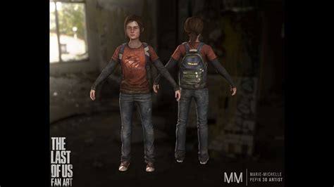 Ellie The Last Of Us Fan Art Game Resolution Model Youtube