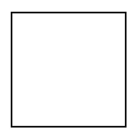 basic square outline transparent png svg vector file