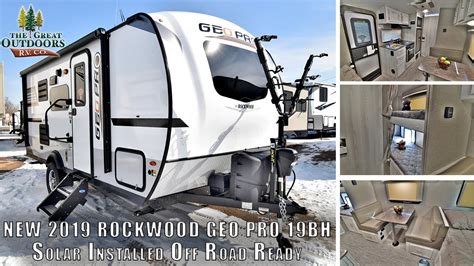 rockwood geo pro bh bunk model solar installed  road ready camper rv colorado