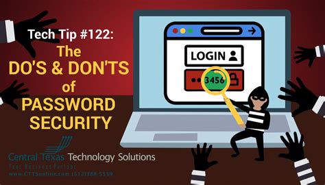 dos  donts  password security  support georgetown