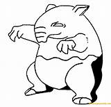 Pokemon Drowzee Pages Coloring Color Online Coloringpagesonly sketch template