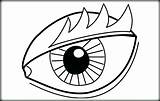 Eyeball Coloring Pages Getdrawings Drawing sketch template