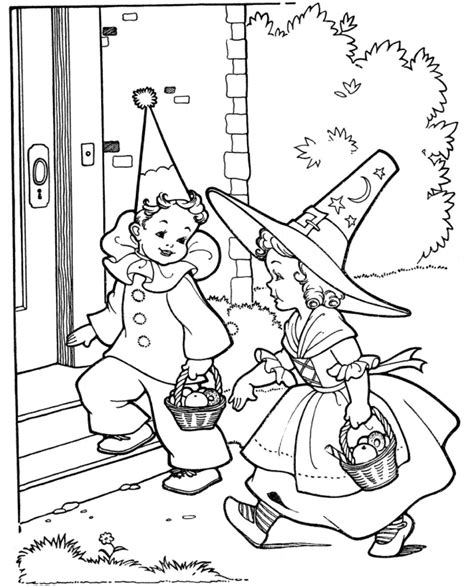 halloween party coloring page book