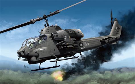 Download Wallpapers Bell Ah 1 Super Cobra American Attack Helicopter