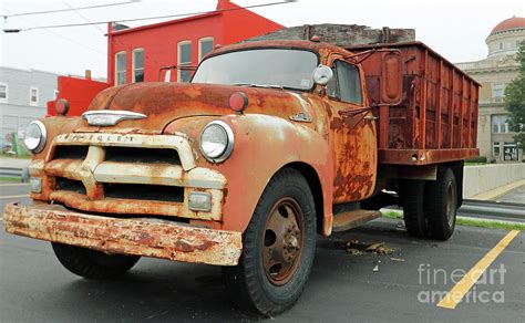Rusty 1954 Chevy Truck Model 6100 Photograph By Steve Gass