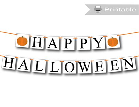 printable happy halloween banner diy halloween decor celebrating