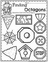 Octagon Preschoolers Planningplaytime Playtime Planning Trace sketch template