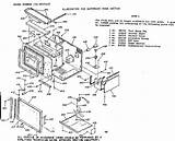 Microwave Kenmore Oven Parts Range Section sketch template