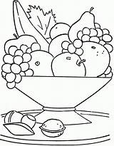 Fruit Coloring Basket Pages Bowl Drawing Step Kids Printable Colouring Color Table Fresh Draw Getcolorings Popular Getdrawings Visit Fruits Food sketch template