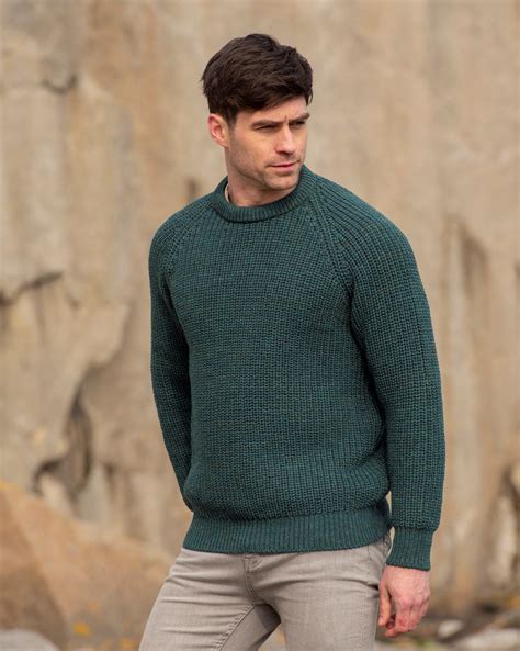 mens sweater zip neck pullover xxl xl  donegal wool soft ireland irish charcoal mens sweaters