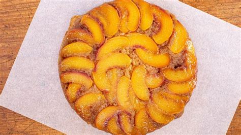 A Cast Iron Skillet Is The Secret To This Peach Ginger Upside Down Cake