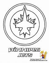 Coloring Hockey Pages Nhl Jets Winnipeg Ice Color Logos Kids Colouring Printable Logo Montreal Canadiens Symbols Oilers Bruins Edmonton Team sketch template