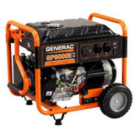 Generac Gp 8000e Portable Generator Features Generacs Ohv Portable