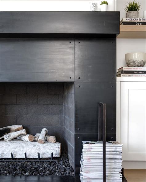 black fireplace   bold statement       surround