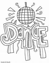 Coloring Pages Dance Dancing Cover Subject Arts Ballroom Printable Print Printables Template Doodle Color Kids Doodles Classroomdoodles Book School Covers sketch template
