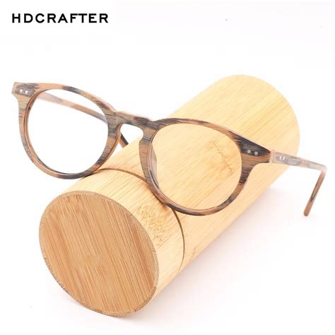 2020 Hdcrafte Wooden Myopic Glasses Frame Men Women Clear Lens Reading