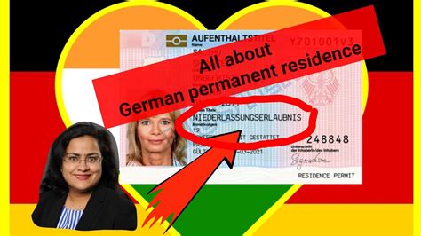 All About German Permanent Residence Permit Niederlassungserlaubnis Or