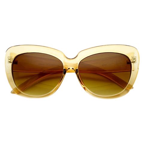 oversize womens designer cateye fashion sunglasses zerouv