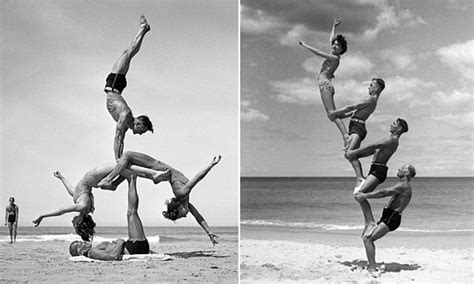 Beach Acrobatics 1930s Craze Which Was Popular On Australia S Bondi