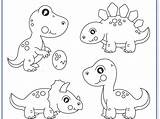 Printable Toddlers Dinosaurus Birijus sketch template