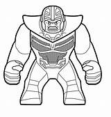 Thanos Enojado Tsgos Endgame Gauntlet Ultron Legos Coloring sketch template