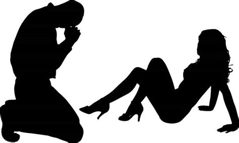 nude men and women having sex silhouette illustrations royalty free