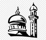 Masjid Clipartmag Mosque Dome sketch template